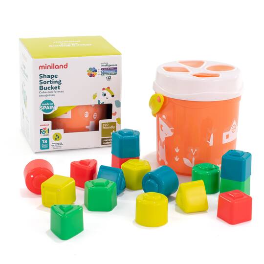 Miniland Feel to Learn Salmon Shape Sorting Bucket Set